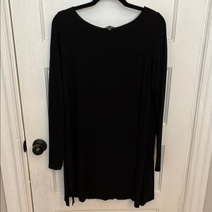 Eileen Fisher Long Sleeve Tunic with Side Slits Size L